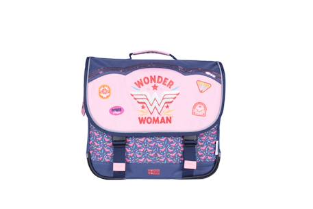 Fille-Accessoires-Fourniture scolaire-Cartable-Wonder woman - cartable scolaire 38 cm - fille - bleu/rose - 2 compartiments
