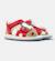 Sandales cuir BICHO FW TWINS Rouge moyen 2 - vertbaudet enfant 