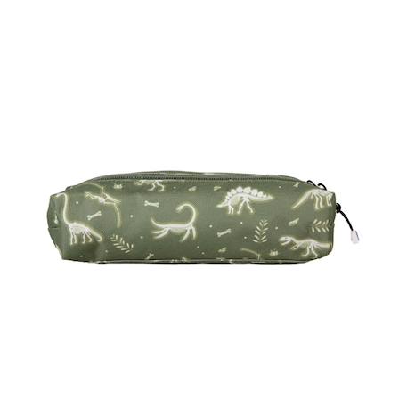 Trousse - compartiments garçon pol fox jurassic - maternelle - primaine - vert - motif dinosaure Vert 4 - vertbaudet enfant 