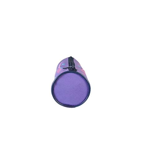 Lili lou - trousse scolaire ronde - violet - fille - 1 compartiment Violet 3 - vertbaudet enfant 