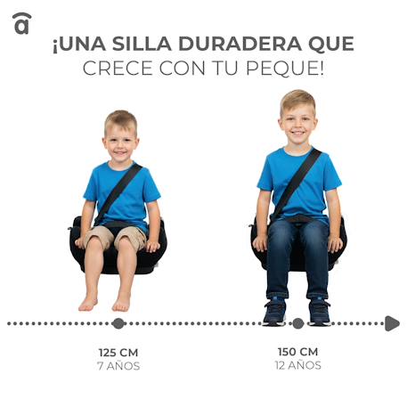 Siège auto i-size alzafix Gris+Noir 12 - vertbaudet enfant 