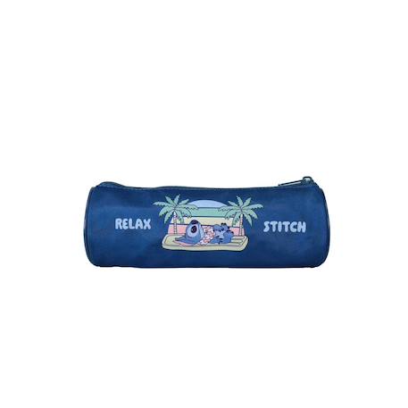 Stitch - trousse scolaire ronde - bleu - 1 compartiment Bleu 4 - vertbaudet enfant 