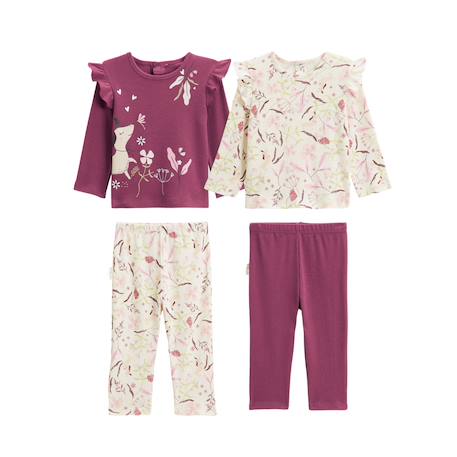 Lot de 2 pyjamas bébé mila Rose 2 - vertbaudet enfant 
