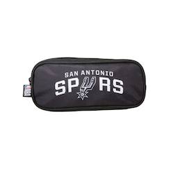 -Nba san antonio spurs - trousse scolaire - noir - garçon - 2 compartiments zippé