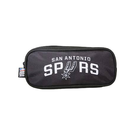 Nba san antonio spurs - trousse scolaire - noir - garçon - 2 compartiments zippé Noir 1 - vertbaudet enfant 