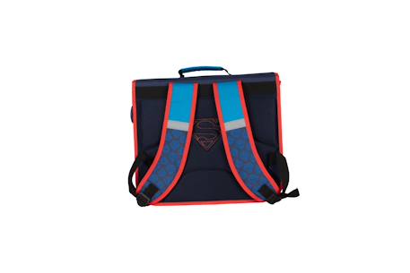 Superman - cartable scolaire 38 cm - garçon - bleu/rouge - 2 compartiments Bleu 3 - vertbaudet enfant 