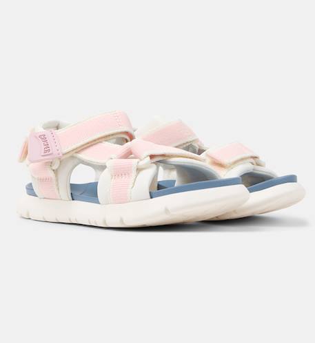 Sandales fille cuir ORUGA Blanc rose 2 - vertbaudet enfant 