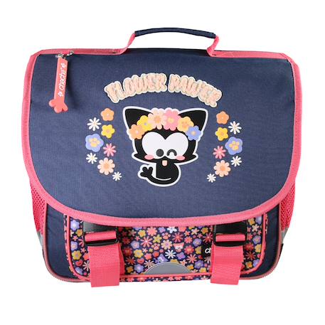 Fille-Accessoires-Fourniture scolaire-Cartable-Chacha - cartable scolaire 36 cm - fille - bleu/rose - 1 compartiment