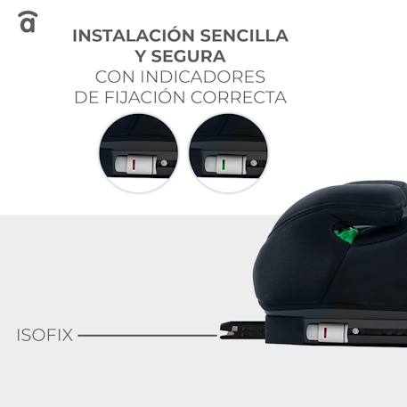 Siège auto i-size alzafix Gris+Noir 10 - vertbaudet enfant 