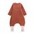 Turbulette d'hiver en velours avec pieds retroussables et manches amovibles maloueg Marron 3 - vertbaudet enfant 