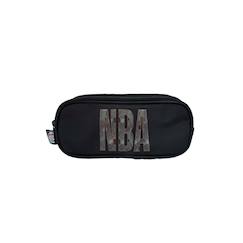 Jouet-Matériel scolaire-Nba - trousse scolaire - noire - garçon - 2 compartiments