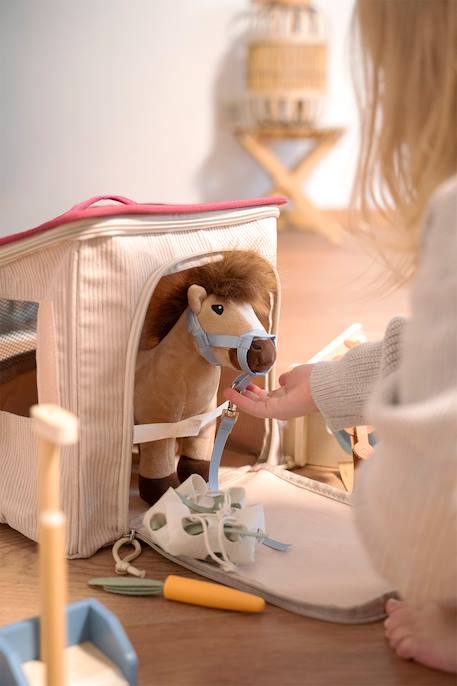 Cheval avec écurie et accessoires Beige 2 - vertbaudet enfant 