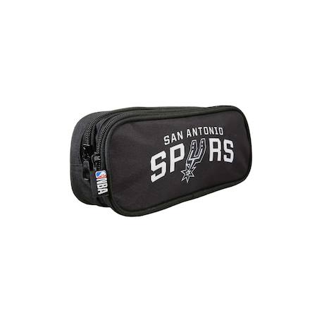 Nba san antonio spurs - trousse scolaire - noir - garçon - 2 compartiments zippé Noir 2 - vertbaudet enfant 