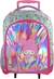 My melody - sac àroulettes scolaire birdy - rose - effet holographique - 2 compartiments Rose 1 - vertbaudet enfant 