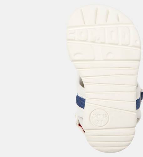 Sandales garçon ORUGA TWINS Blanc naturel+Bleu foncé 5 - vertbaudet enfant 