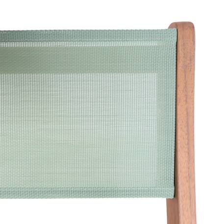 Table de jardin bistrot enfant bois d'acacia + 2 assises - elise Terracotta+Vert de gris 10 - vertbaudet enfant 