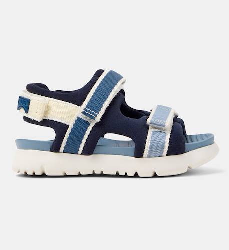 Sandales garçon ORUGA TWINS Blanc naturel+Bleu foncé 6 - vertbaudet enfant 
