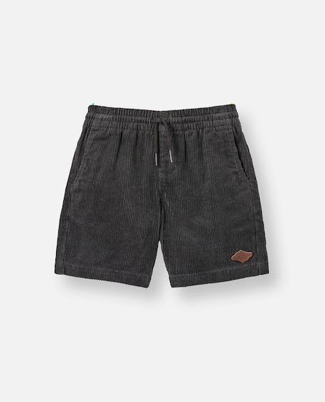 Short de bain volley surf cord enfant Noir délavé 1 - vertbaudet enfant 
