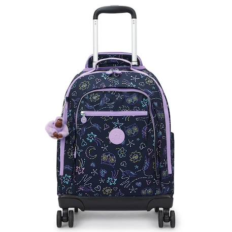 Sac à dos à roulettes enfant kipling new zea 50 cm 4 roues Bleu / bleu / marine / gris+Violet/vert/rose 6 - vertbaudet enfant 
