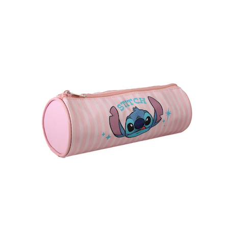 Stitch - trousse scolaire ronde - rose - 1 compartiment Rose 2 - vertbaudet enfant 