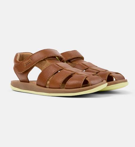 Sandales fille cuir BICHO Bleu marine+Marron moyen+Vert moyen 8 - vertbaudet enfant 