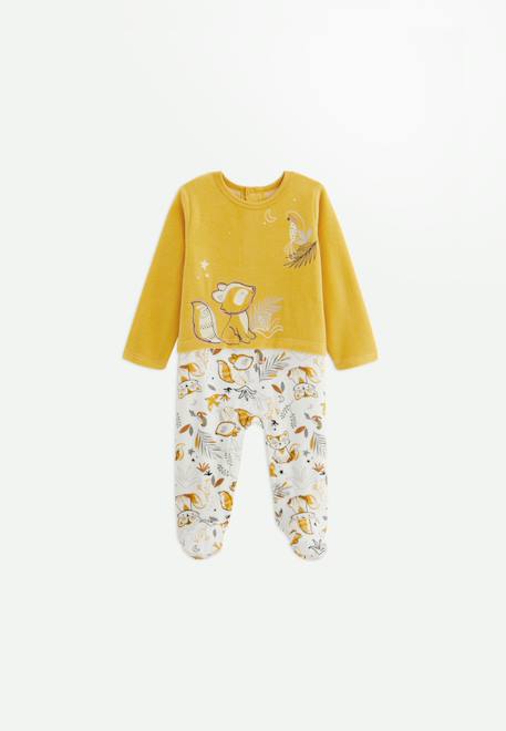 Bébé-Pyjama bébé en velours petit loup