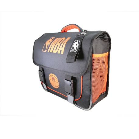 Cartable scolaire 2 compartiments nba - noir & orange - 38 cm Noir 2 - vertbaudet enfant 