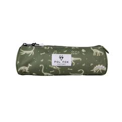 Trousse ronde garçon pol fox jurassic - maternelle - primaine - vert - motif dinosaure  - vertbaudet enfant