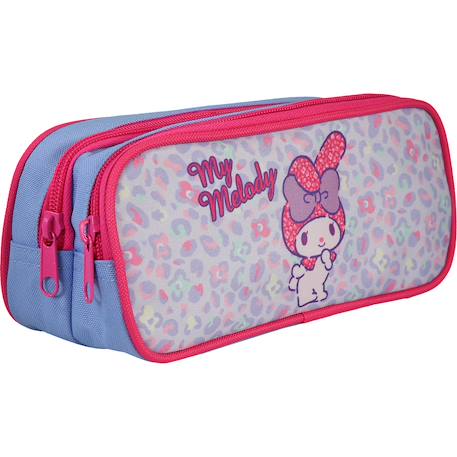 My melody - trousse scolaire rectangulaire leo - rose - 2 compartiments Rose 2 - vertbaudet enfant 