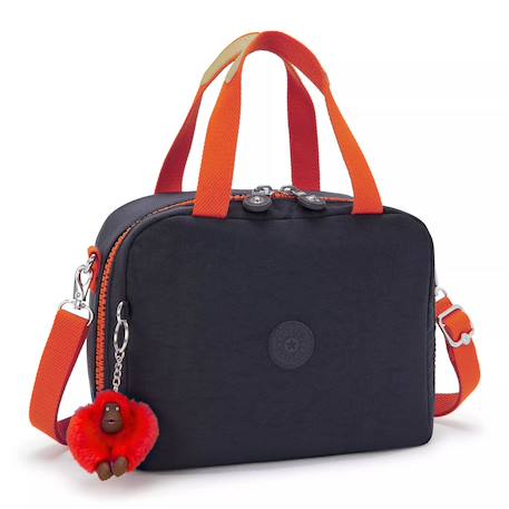 Sac lunch kipling miyo 25 cm - sac goûter ( palm) Bleu+Bleu Marine+Bleu océan+Floral+Gris Vert+Noir Jaune+Noir Rouge+Rose+Rose poudrée 26 - vertbaudet enfant 