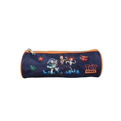 -Toy story - trousse scolaire ronde - bleu - orange - garçon - 1 compartiment
