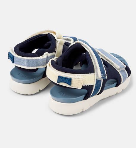 Sandales garçon ORUGA TWINS Blanc naturel+Bleu foncé 9 - vertbaudet enfant 