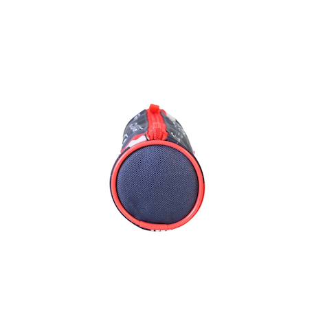 Phileas - trousse scolaire ronde voiture - bleu/rouge - garçon - 1 compartiment zippé Bleu 3 - vertbaudet enfant 