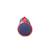 Phileas - trousse scolaire ronde voiture - bleu/rouge - garçon - 1 compartiment zippé Bleu 3 - vertbaudet enfant 