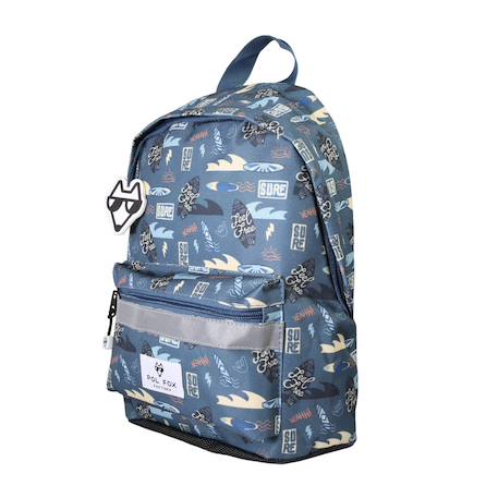Sac à dos mini garçon pol fox surf - maternelle - bleu - motif surf et vague Bleu 2 - vertbaudet enfant 