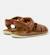 Sandales fille cuir BICHO Bleu marine+Marron moyen+Vert moyen 10 - vertbaudet enfant 