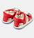 Sandales cuir BICHO FW TWINS Rouge moyen 4 - vertbaudet enfant 