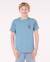 T-shirt à manches courtes let's see the waves enfant Bleu tempête+Bleu vert+Noir 1 - vertbaudet enfant 