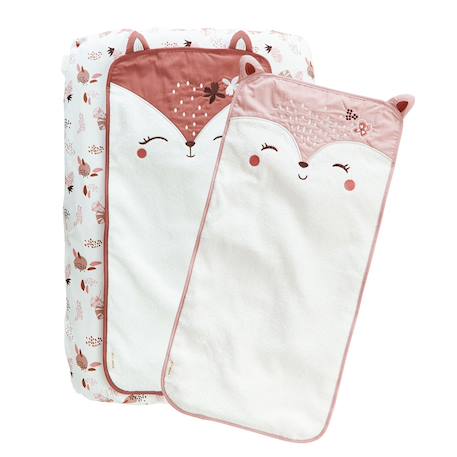 Housse de matelas à langer + 2 tapis de change machu picchu Rose 2 - vertbaudet enfant 