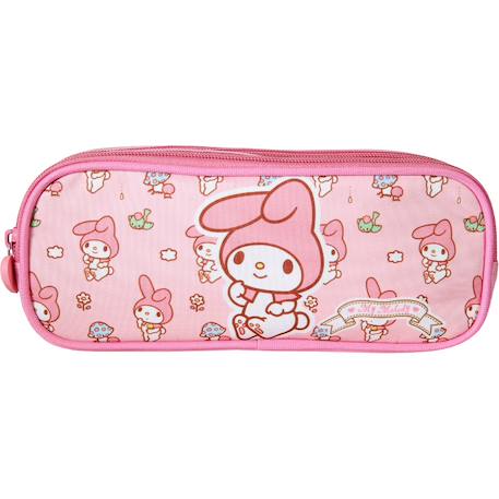 My melody - trousse scolaire rectangulaire sweet - rose - 2 compartiments Rose 1 - vertbaudet enfant 