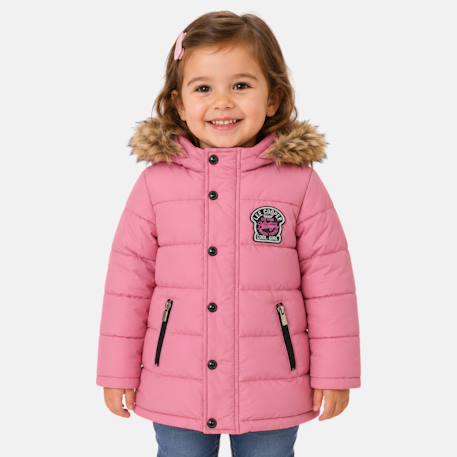 Manteau fille Rose 1 - vertbaudet enfant 