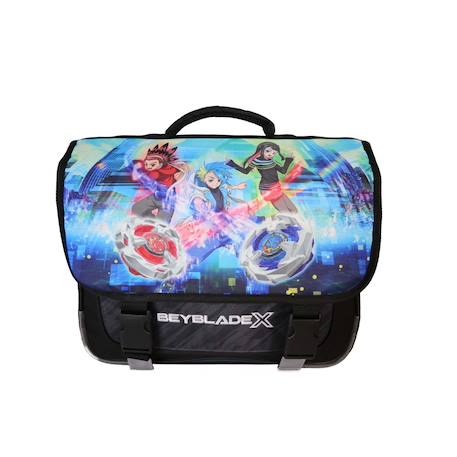 Garçon-Accessoires-Fourniture scolaire-Cartable-Beyblade - ? Cartable scolaire 38 cm - garçon - noir/bleu - 2 compartiments