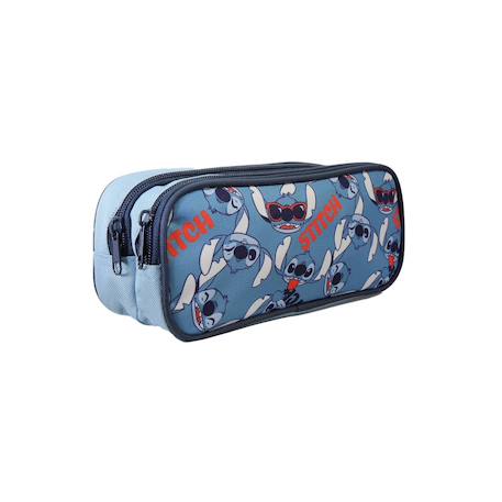 Stitch? Trousse scolaire - bleu - 2 compartiment Bleu 2 - vertbaudet enfant 