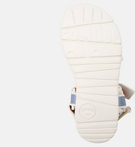 Sandales garçon cuir ORUGA Blanc bleu+Blanc rouge+Bleu blanc 5 - vertbaudet enfant 