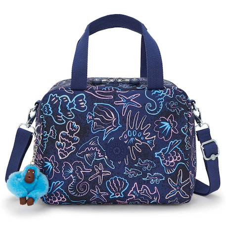 Sac lunch kipling miyo 25 cm - sac goûter ( palm) Bleu+Bleu Marine+Bleu océan+Floral+Gris Vert+Noir Jaune+Noir Rouge+Rose+Rose poudrée 5 - vertbaudet enfant 