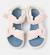 Sandales fille cuir ORUGA Blanc rose 3 - vertbaudet enfant 