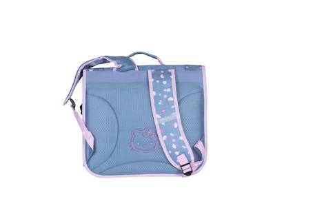 Hello kitty - cartable scolaire 38 cm delicate flowers - bleu/rose - 2 compartiments-primaire Bleu 2 - vertbaudet enfant 