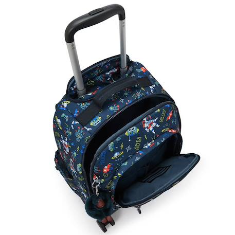 Sac à dos à roulettes enfant new zea 50 cm 4 roues Bleu / bleu / marine / gris 3 - vertbaudet enfant 