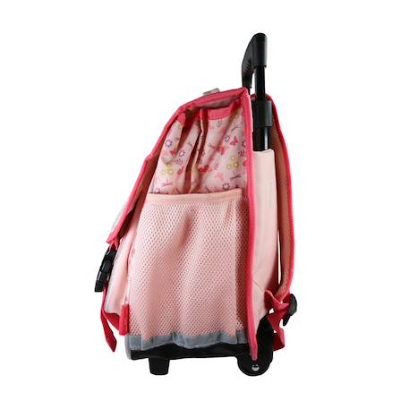 Bella sarra - cartable - roulettes 38 cm enfant - fille - rose - 2 compartiment Rose 3 - vertbaudet enfant 