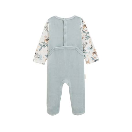 Pyjama bébé en velours alma Bleu 3 - vertbaudet enfant 